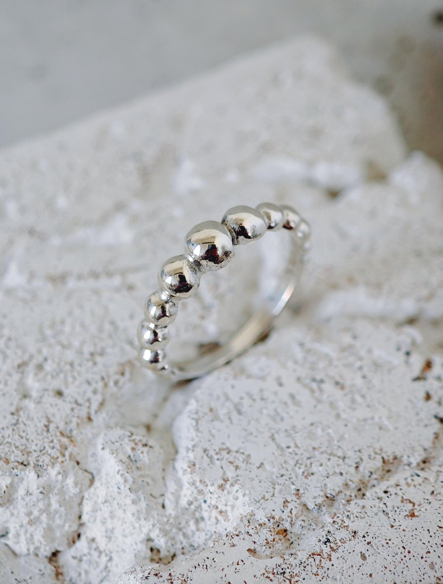 Bubble Ring aus 925 Silber, Kugelring Sterling Silber, Ball Ring - CocosyBerlin