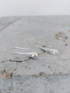 Tropfen Ohrringe aus Silber 925, Lange Hängende Ohrringe, Teardrop Earrings - CocosyBerlin