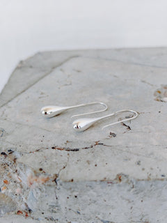 Tropfen Ohrringe aus Silber 925, Lange Hängende Ohrringe, Teardrop Earrings - CocosyBerlin