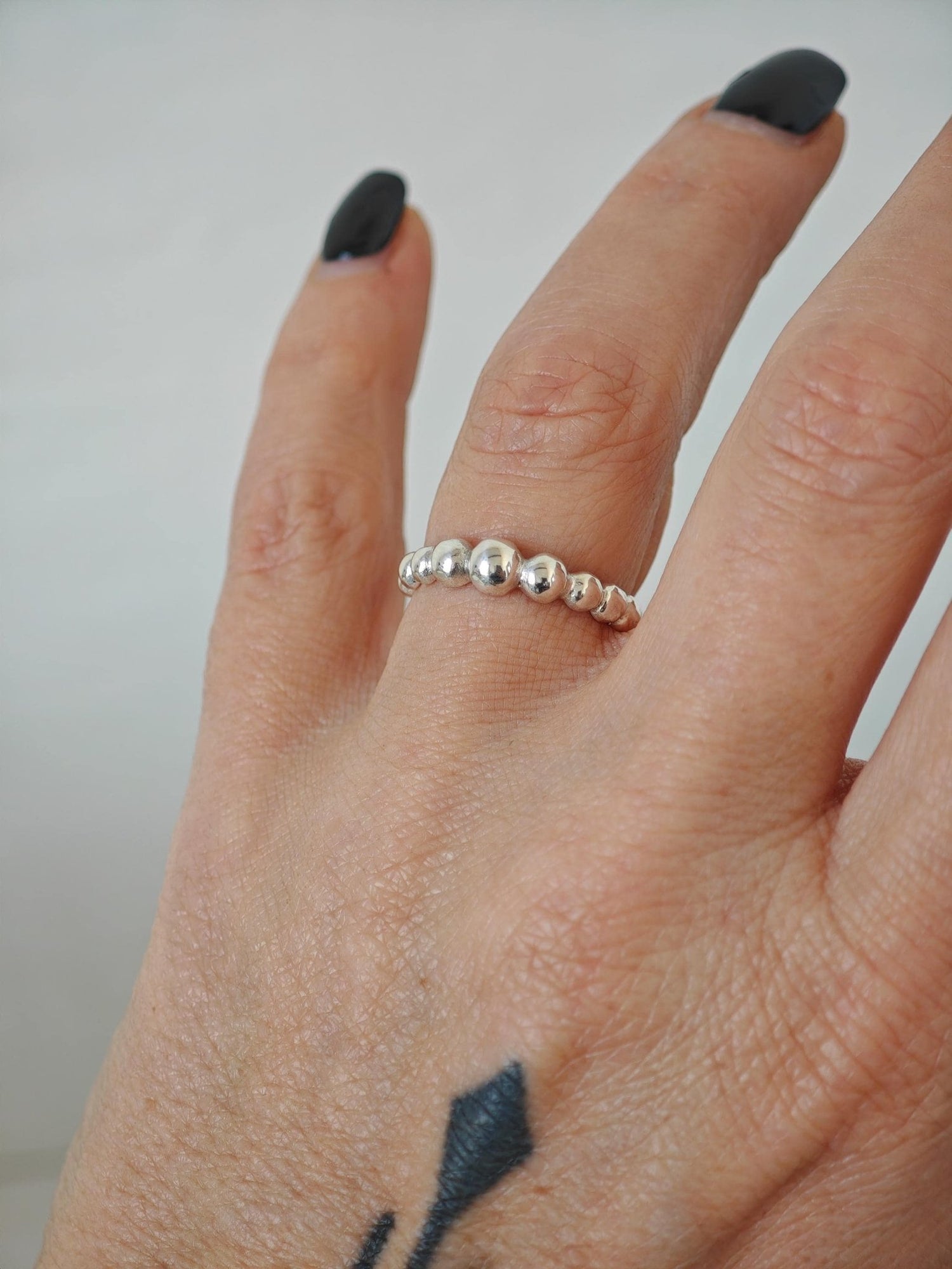 Bubble Ring aus 925 Silber, Kugelring Sterling Silber, Ball Ring - CocosyBerlin