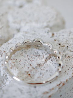Bubble Ring aus 925 Silber, Kugelring Sterling Silber, Ball Ring - CocosyBerlin