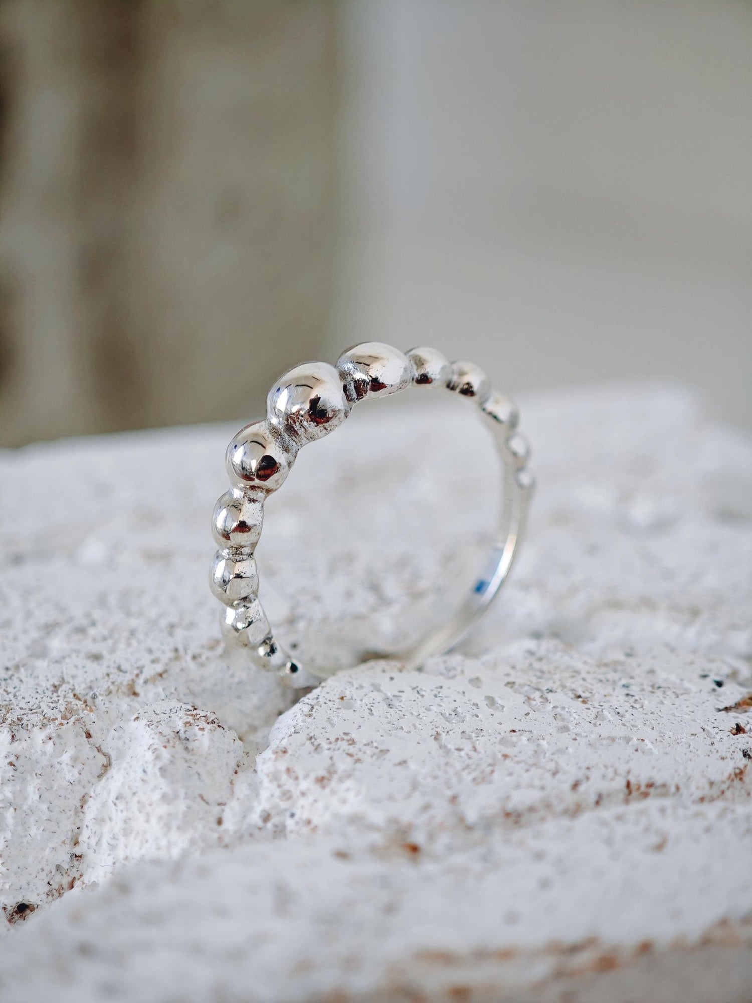 Bubble Ring aus 925 Silber, Kugelring Sterling Silber, Ball Ring - CocosyBerlin