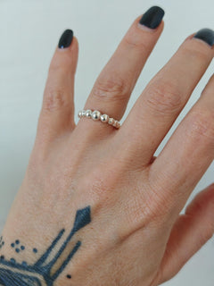 Bubble Ring aus 925 Silber, Kugelring Sterling Silber, Ball Ring - CocosyBerlin
