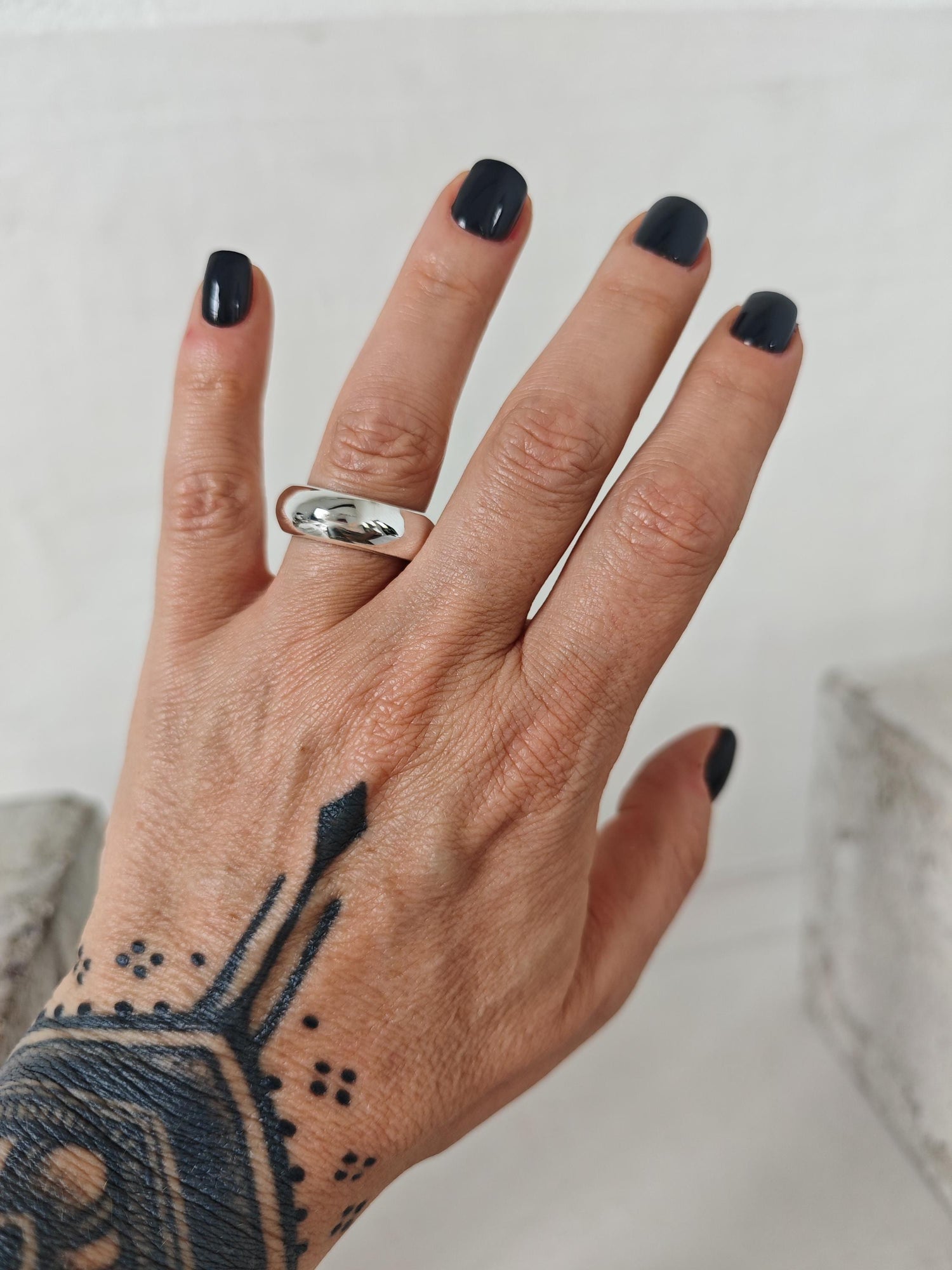 Puffy Statement Ring aus 925 Silber, Chunky Ring, Bold Minimalist
