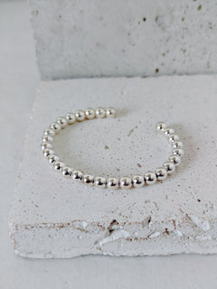 Statement Bubbles Armreif aus 925 Sterling Silber - Chunky Kugelarmband - CocosyBerlin