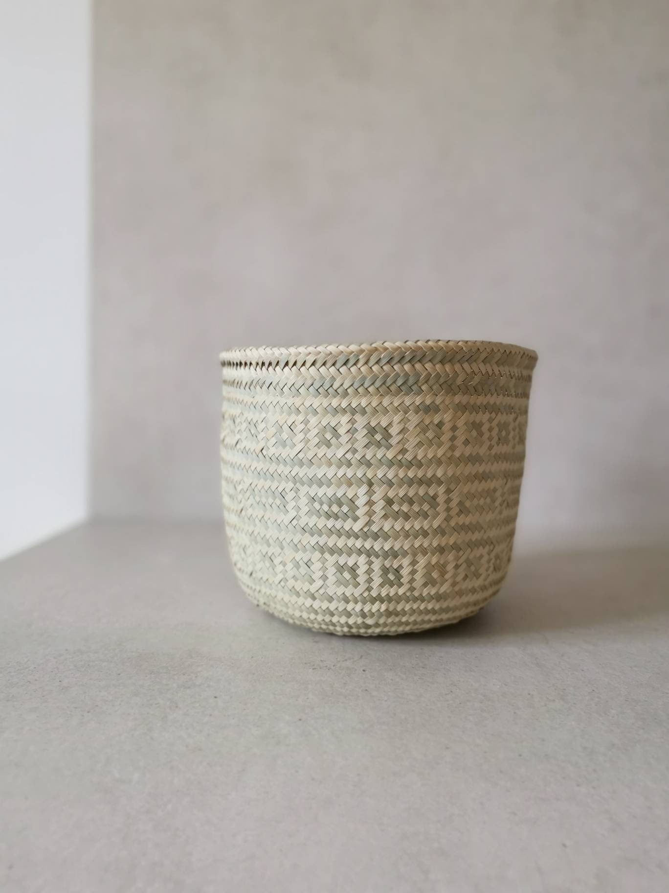 Boho storage basket from Mexico, plant basket, organization basket, Mexican basket