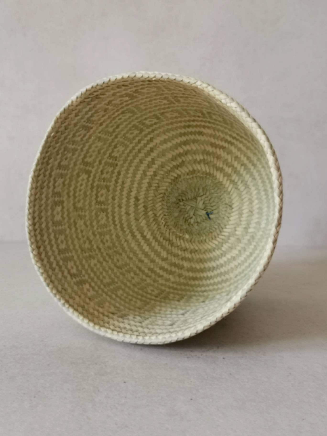 Boho storage basket from Mexico, plant basket, organization basket, Mexican basket